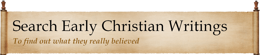 Search Early Christian Writings Online